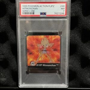 Pokemon Hitmonchan Action Flipz Card 1999 series one